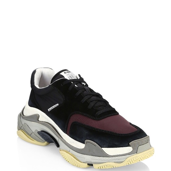 balenciaga triple s femme bordeaux